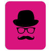 hat wayfarer glasses funny moustache hipster funny geek light tee shir Mousepad