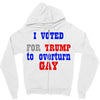 i voted for trump to overturn gay Zipper Hoodie