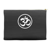ohm aum um yoga Accessory Pouches