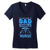 proud dad nurse Women's V-Neck T-Shirt