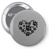 cat love paw Pin-back button