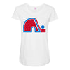 quebec nordiques Maternity Scoop Neck T-shirt