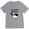 5 Percent Unicorn 95 Percent Ninja V-Neck Tee