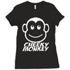 cheeky monkey funny Ladies Fitted T-Shirt