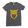 owl  (10) Ladies Fitted T-Shirt