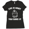 cupcake Ladies Fitted T-Shirt