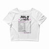 July Girl Facts Cancer Crop Top