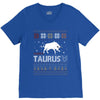 santa taurus christmas ugly t shirts V-Neck Tee