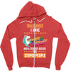 walk away i have anger issues and a serious dislike for stupid people Zipper Hoodie