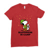 Happiness is Camp Ladies Fitted T-Shirt