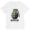 hand grenade military army V-Neck Tee