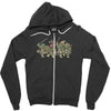 where the wild turtles are Zipper Hoodie