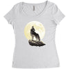 howl at the moon Women's Triblend Scoop T-shirt