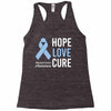 hope love cure stomach cancer awareness Racerback Tank