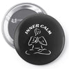 yoga int&eacute;rieur calm Pin-back button