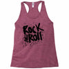 rock music r Racerback Tank
