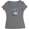 blue screen of death Women's Triblend Scoop T-shirt
