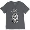 skull pineapple V-Neck Tee