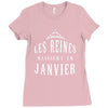 les reines naissent en janvier Ladies Fitted T-Shirt