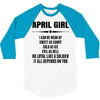 Super April Girl 3/4 Sleeve Shirt