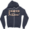 Cancer Picked The Wrong Diva Zipper Hoodie