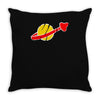 the spaceman logo Throw Pillow