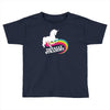 totally straight funny rainbow unicorn Toddler T-shirt