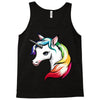 rainbow unicorn Tank Top