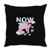 the time is now Throw Pillow