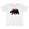 Bear Adventure With Roses Toddler T-shirt