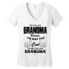 I&rsquo;m Called Grandma Because I&rsquo;m Way Too Cool To Be Called Grandma Women's V-Neck T-Shirt