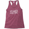 i am a lovable, Racerback Tank