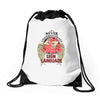 who knows sign language Drawstring Bags