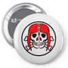 skull woman Pin-back button