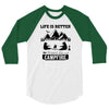 Life Is Better Around The Campfire 3/4 Sleeve Shirt