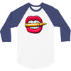 bullet in mouth 3/4 Sleeve Shirt