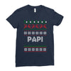 ugly christmas papi Ladies Fitted T-Shirt