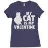 my cat is my valentine Ladies Fitted T-Shirt