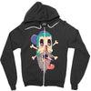 new skul Zipper Hoodie