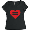 Equality Heart Women's Triblend Scoop T-shirt