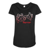 horror hands Maternity Scoop Neck T-shirt