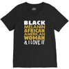 melanin african american woman V-Neck Tee