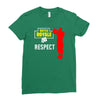 respect batle royal gaming Ladies Fitted T-Shirt