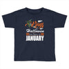 Halloween Kings Are Born In January Toddler T-shirt