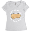 Little Peanut on the Way Women's Triblend Scoop T-shirt