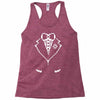 pixel tuxedo Racerback Tank