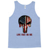 skull us flag live free or die Tank Top