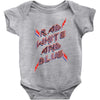 rad white and blue Baby Bodysuit