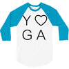 yoga heart 3/4 Sleeve Shirt