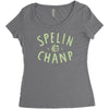 spelin chanp best trending Women's Triblend Scoop T-shirt